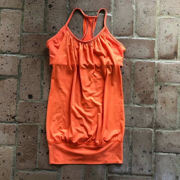 lululemon athletica Tops - Orange Lululemon No Limits Tank Top lululemon athletica Tops - Orange Lululemon No Limits Tank Top
